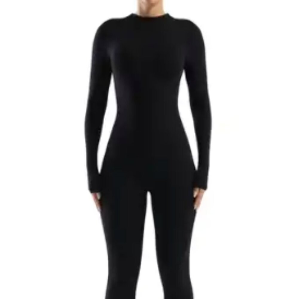 NAKED WARDROBE Black Jumpsuit - Small